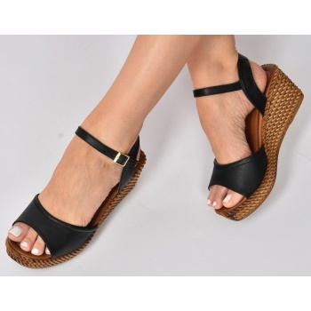 fox shoes women`s black wedge heels σε προσφορά