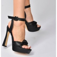 fox shoes women`s black thick plaform heeled shoes