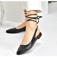  fox shoes black women`s flats with tie ankles