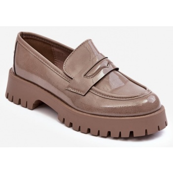patented loafers flat shoes beige jannah σε προσφορά