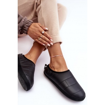 women`s insulated slippers black big σε προσφορά