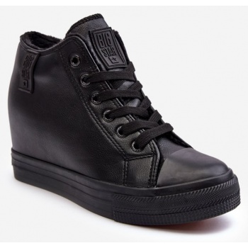 women`s leather wedge sneakers big star σε προσφορά