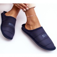  women`s classic navy blue big star kk274601 slippers