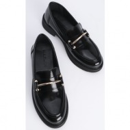  marjin women`s loafers loafers casual buckle sneakers forye, black.
