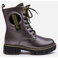  children`s insulated trapper boots grey iomare