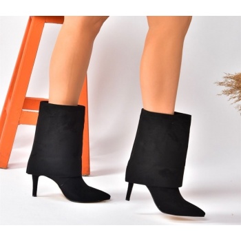 fox shoes women`s black suede thin σε προσφορά