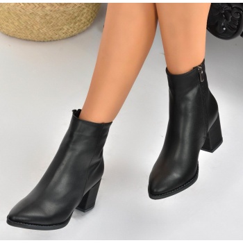 fox shoes women`s black thick heeled σε προσφορά