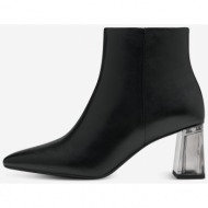  tamaris women`s black ankle boots with heels - women