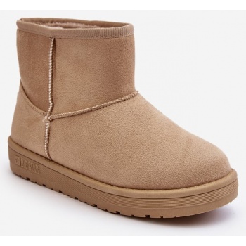 women`s snow boots lined with fur beige σε προσφορά