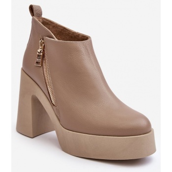 women`s solid high heel ankle boots σε προσφορά