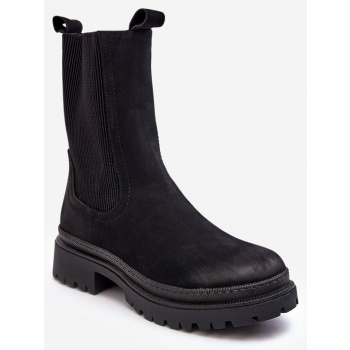 women`s chelsea zipper boots, black σε προσφορά