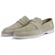 ducavelli ante suede genuine leather men`s casual shoes loafers sand beige.