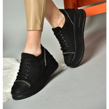 fox shoes r274217502 black suede thick σε προσφορά