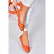  fox shoes p250005209 women`s orange quilted buckle daily womens flats