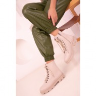  soho beige women`s boots & booties 18358