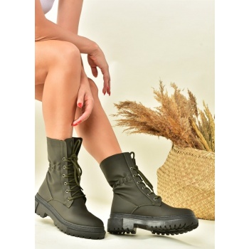 fox shoes khaki women`s boots with σε προσφορά
