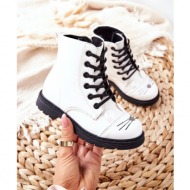  insulated high boots with zipper white mousia