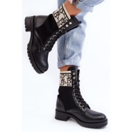  women`s work boots with sock black hakina