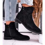  women`s insulated ankle boots black plemmi