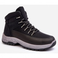  men`s walking boots trappers black maraena