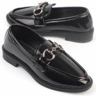  capone outfitters women`s loafers with metal buckles