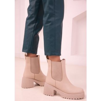 soho beige women`s boots & booties 18486 σε προσφορά