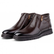  ducavelli moyna men`s boots from genuine leather with rubber sole, shearling boots, sheepskin shearl