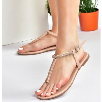 fox shoes nude stone detailed σε προσφορά