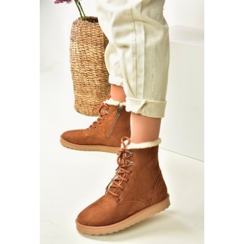 fox shoes tan women`s boots with suede σε προσφορά