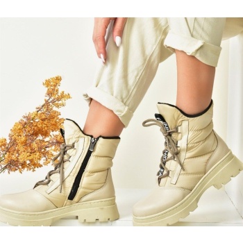 fox shoes beige fabric women`s boots σε προσφορά