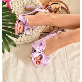 fox shoes women`s lilac satin ribbon σε προσφορά