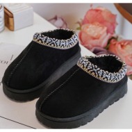  children`s insulated slippers black olivane