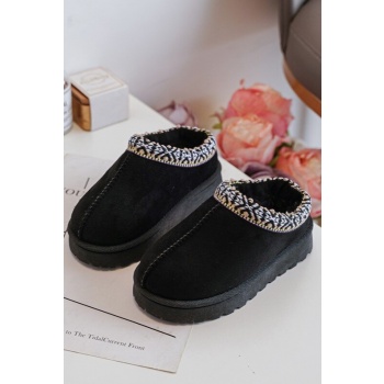 children`s insulated slippers black σε προσφορά