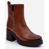  lemar littosa leather ankle boots lemar littosa with massive heel with zippers