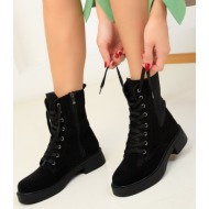  soho black suede women`s boots & booties 18529