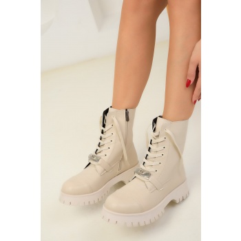 soho women`s beige boots & bootie 18583 σε προσφορά