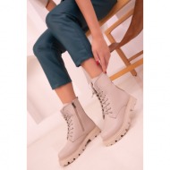 soho beige women`s boots & booties 18497
