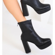  soho women`s black boots & bootie 18603
