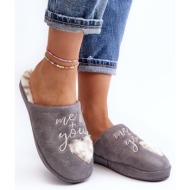  women`s shiny slippers grey geraja