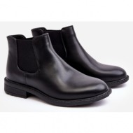  men`s chelsea boots low black dymidi