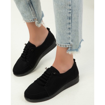 soho black matte women`s sneakers 18521