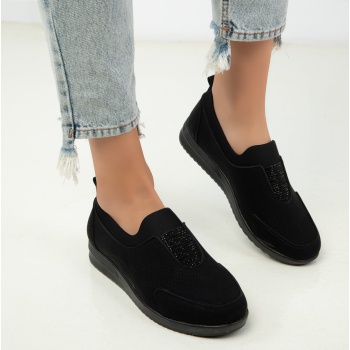 soho black matte women`s sneakers 18520
