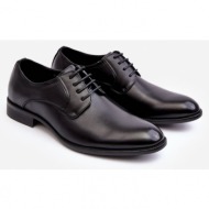  men`s leather shoes black harene