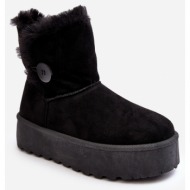  women`s platform snow boots with black vikas fur