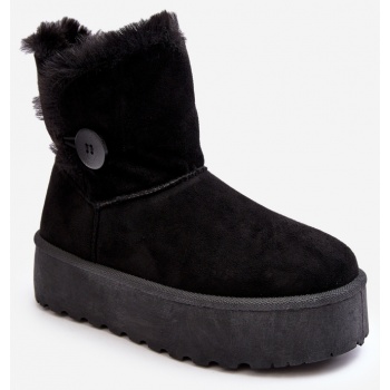 women`s platform snow boots with black σε προσφορά