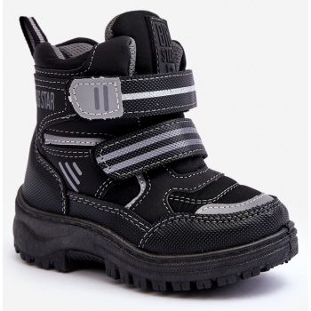 children`s velcro insulated shoes black σε προσφορά