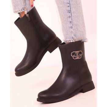 soho women`s black boots & booties 18412