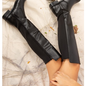 fox shoes black faux leather women`s σε προσφορά