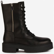  women`s black leather boots geox spherica - women