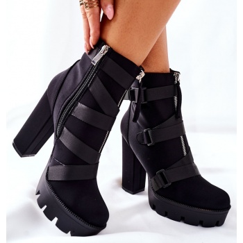 women`s heeled shoes black hurry up σε προσφορά